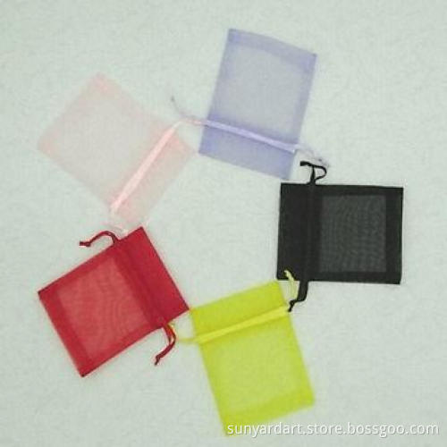 Organza Gift Bag with Satin Ribbon Drawstring
